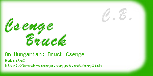 csenge bruck business card
